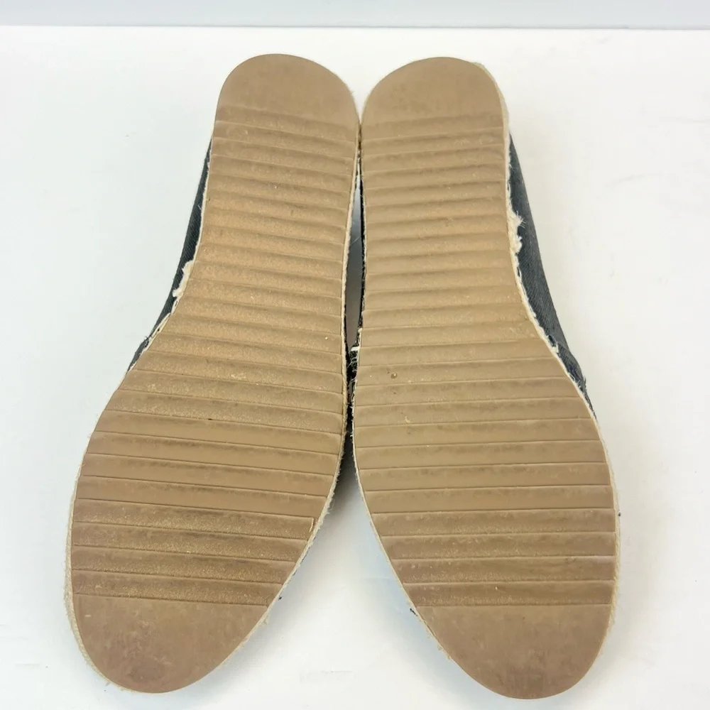 Tommy Bahama Selena Eyelet Espadrille Flats Women’s Size 8M Black and Tan